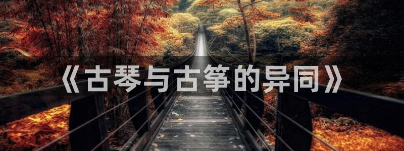 凯发网站是多少：《古琴与古筝的异同》